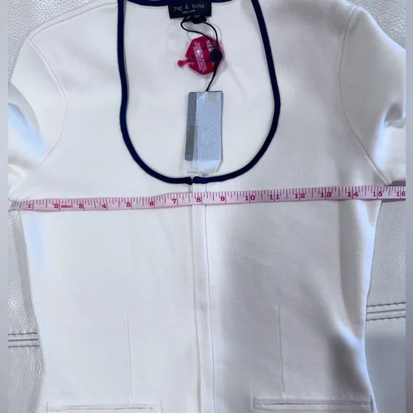 NWT $398 RAG & BONE Ella Wool-Blend Front-Zip Cardigan in XS - Picture 8 of 12